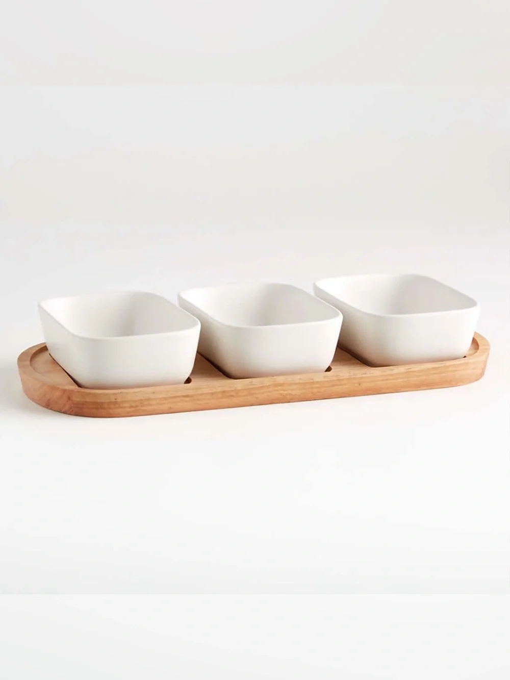 Crate&Barrel Oven-to-Table Oval Serving Bowls with Oval Platter